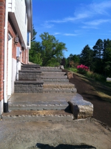 Pisa II Terraced planters and Natural Stone steps
