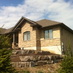 Tierred Armour Stone retaining wall